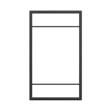 Рама из стального профиля для стеллажных систем 30x320x550 мм, Юкей, цвет ЧЕРНЫЙ