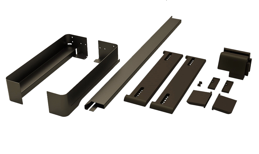 Рама-держатель выдвижная 450 мм Конеро W 810-870 мм D 475 мм со штангой без вешалок цвет ШАМПАНЬ