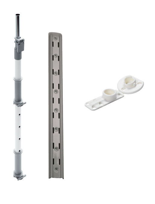 Комплект установочный, Леманс, H 720-900, Ось + крепежный профиль для полок, цвет ТИТАН Kessebohmer | официальный магазин