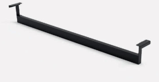 Штанга YouK Юкей для одежды с 2 боковыми держателями, цвет черный Kessebohmer