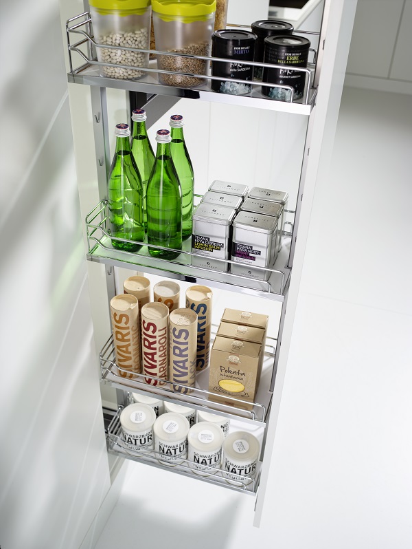 КОМПЛЕКТ ПВ, Диспенса 90° 450 мм, H 1900-2300, Арена КЛАССИК, 6 полок, цвет ХРОМ Kessebohmer | официальный магазин