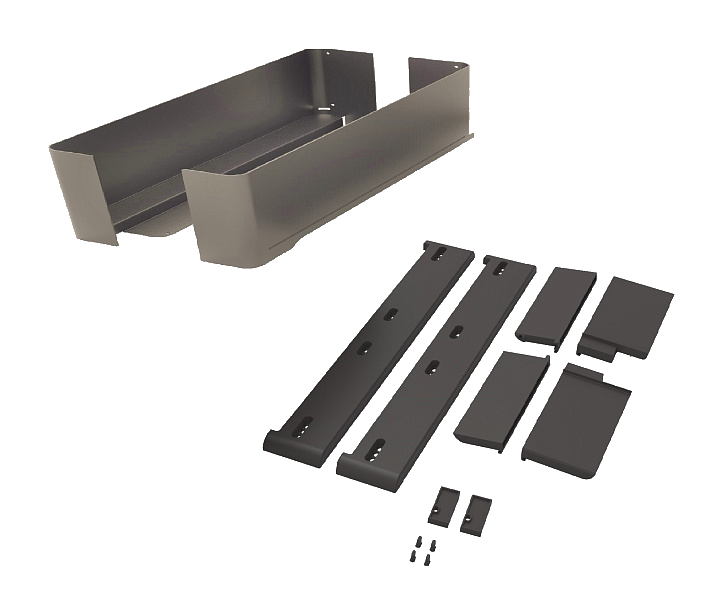 Полка внутренняя выдвижная 450 мм Конеро H 72 без дна, передней и задней стенок 1 шт цвет ШАМПАНЬ