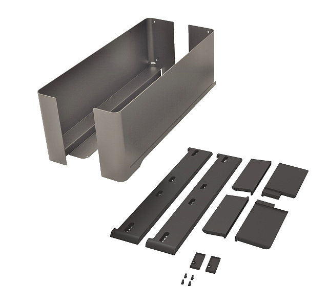 Полка внутренняя выдвижная 320 мм, Конеро, H 168, без дна, передней и задней стенок, 1 шт, цвет ШАМПАНЬ