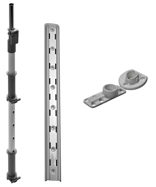 Комплект установочный, Леманс, H 600-750, Ось + крепежный профиль для полок, цвет ТИТАН Kessebohmer | официальный магазин