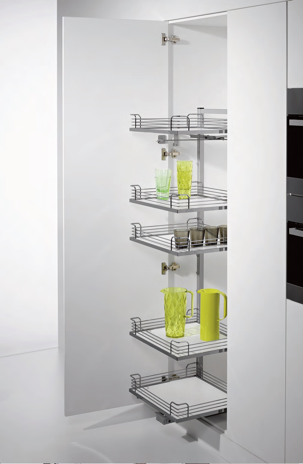 КОМПЛЕКТ Тандем Соло 600 мм, H 1800, Арена КЛАССИК, 6 полок, цвет ТИТАН Kessebohmer | официальный магазин