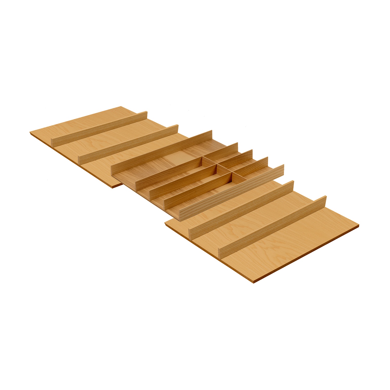 Лоток ФайнЛайн Линик 1000-1200 мм, глубина 500 мм, 1 шт, цвет ДУБ натуральный