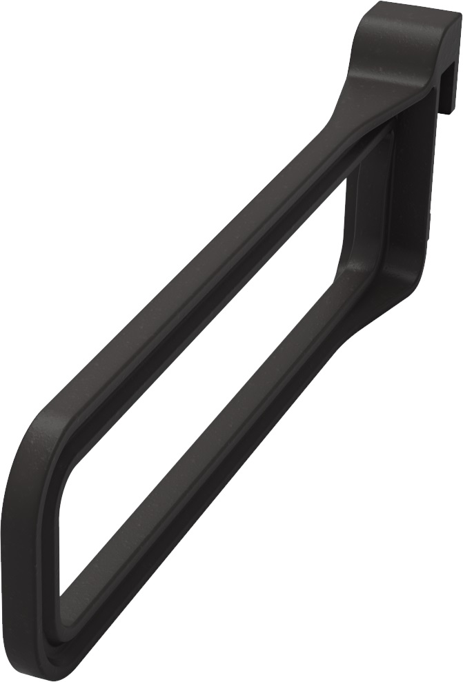 Вешалка двухуровневая съемная 450 мм Конеро D 475 мм цвет ЧЕРНЫЙ Kessebohmer | официальный магазин