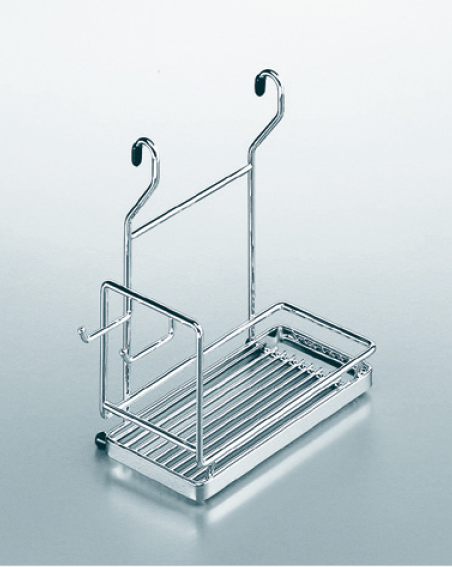 Полка универсальная с 2 крючкам Линеро Классик 280x145x270 мм Kessebohmer | официальный магазин