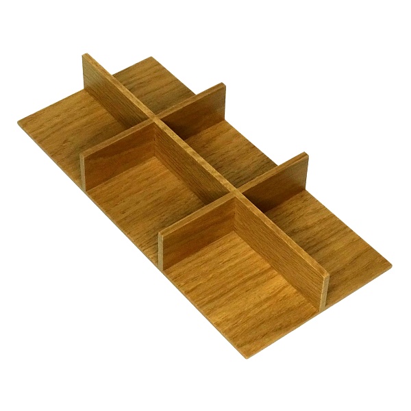 Делитель крестообразный 1/3, Конвой Премио, СЕЛЕКТ, 151x324x45 мм, 1 шт, цвет ДУБ натуральный