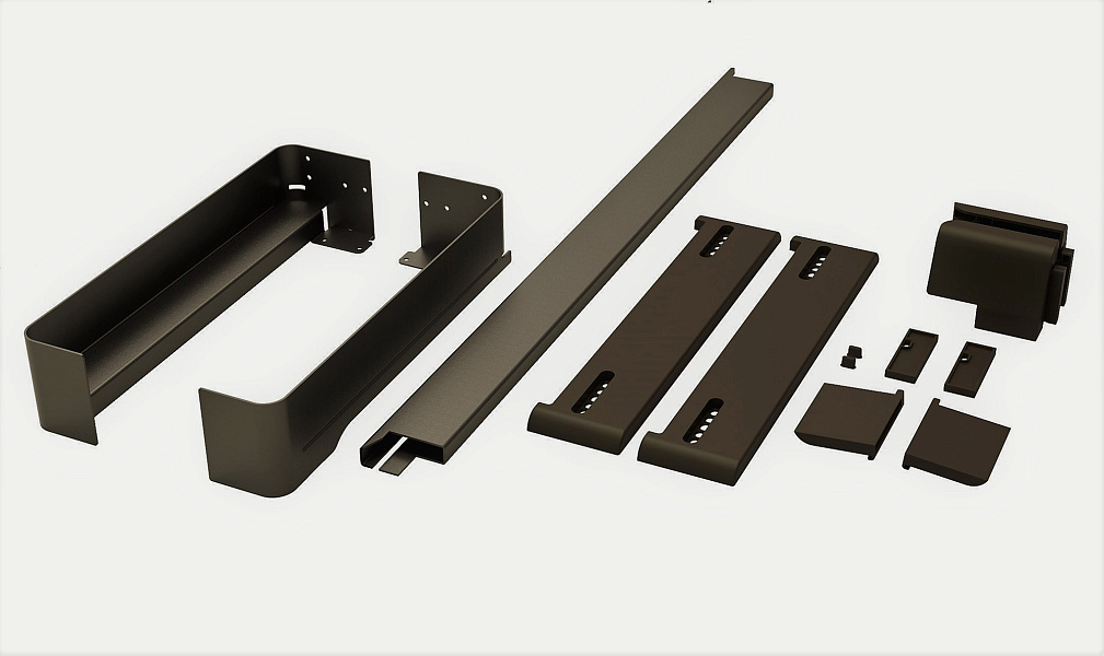 Рама-держатель выдвижная 320 мм Конеро W 484-544 мм D 345 мм со штангой без вешалок цвет ШАМПАНЬ