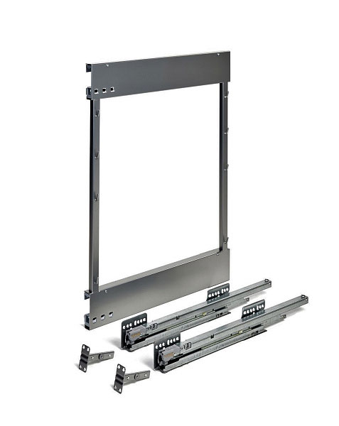 Комплект установочный правый, Комфорт II, H 654, Рама 630 мм + направляющие + крепления, цвет АНТРАЦИТ Kessebohmer | официальный магазин