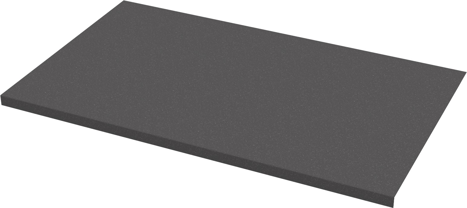 Подложка из флока  в полку Конеро W 1020 мм D 345 мм цвет ЧЕРНЫЙ Kessebohmer | официальный магазин