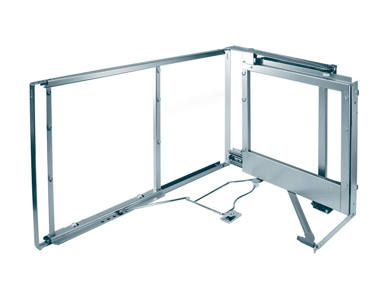 Комплект установочный правый, Волшебный угол 450-600 мм, H 525, Рама + амортизатор, цвет ТИТАН Kessebohmer | официальный магазин