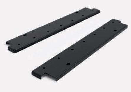 Кронштейны внешние YouK Юкей 320 мм для подвесной тумбы (правый и левый) с монтажным набором, цвет черный Kessebohmer