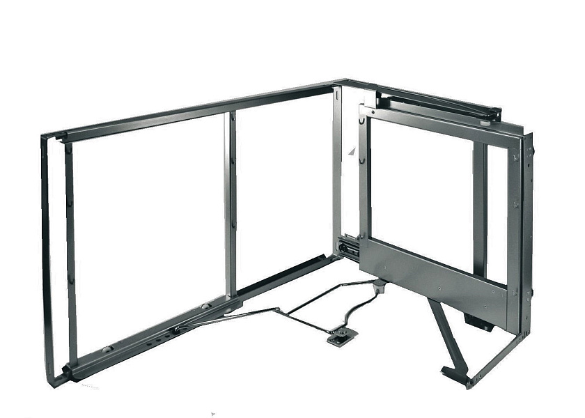 Комплект установочный правый, Волшебный угол 450-600 мм, H 525, Рама + амортизатор, цвет АНТРАЦИТ Kessebohmer | официальный магазин